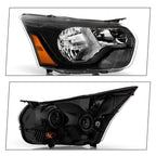 Halogen Black Headlight Right RH for Ford Transit 150/250/350 (2015–2022)