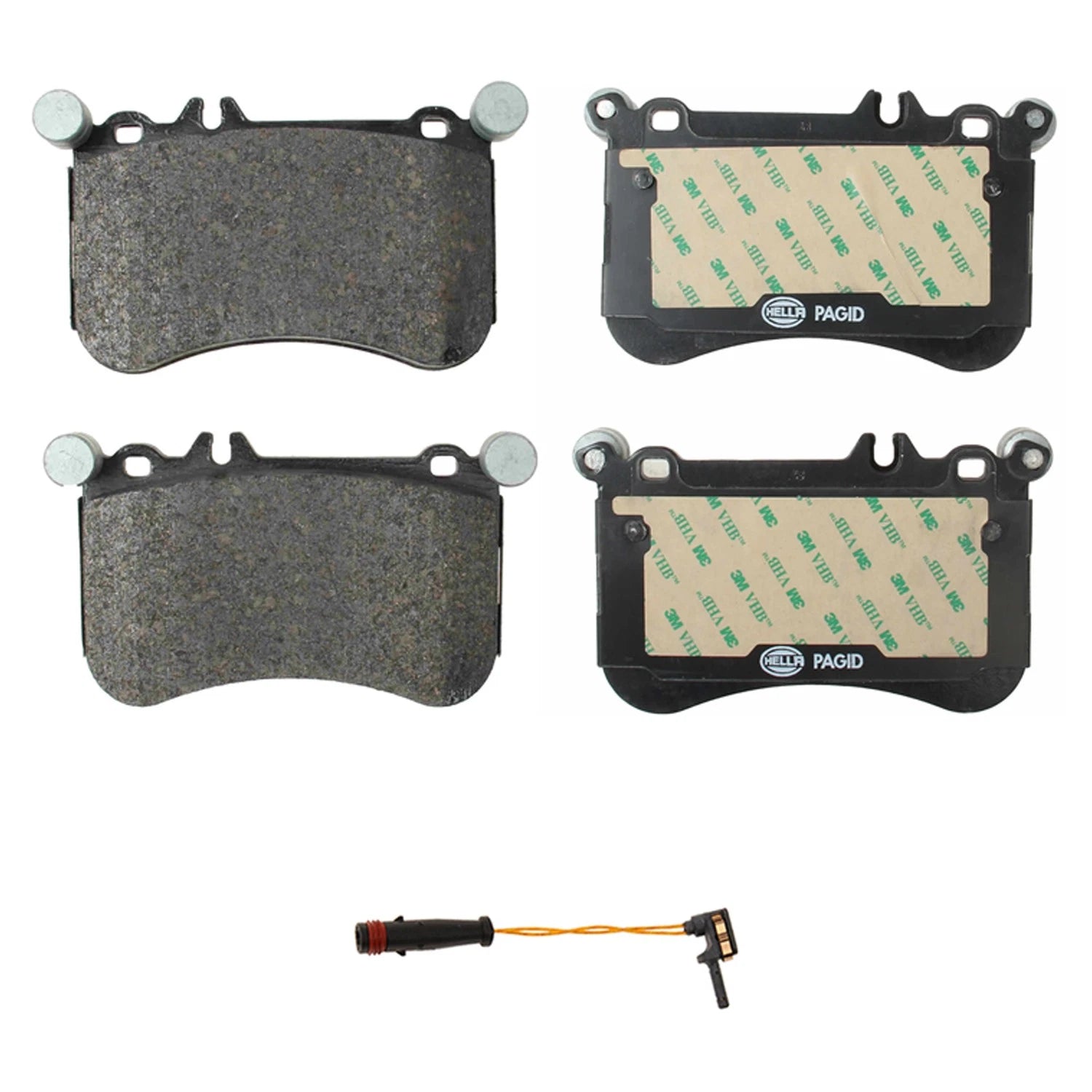 Hella Front Low-Met Disc Brake Pad w/Sensor Kit for Mercedes CLS550 SLK55 (C218 R172)