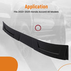 Gloss Black Rear Window Roof Spoiler for Honda Accord (2023–2025)