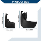 Mud Flaps Splash Guards Set for Mercedes-Benz Smart 4 Door (2016-2021)