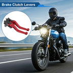 Adjustable Short Brake Clutch Levers for BMW R Nine T (2014–2016) Red 1 Pair