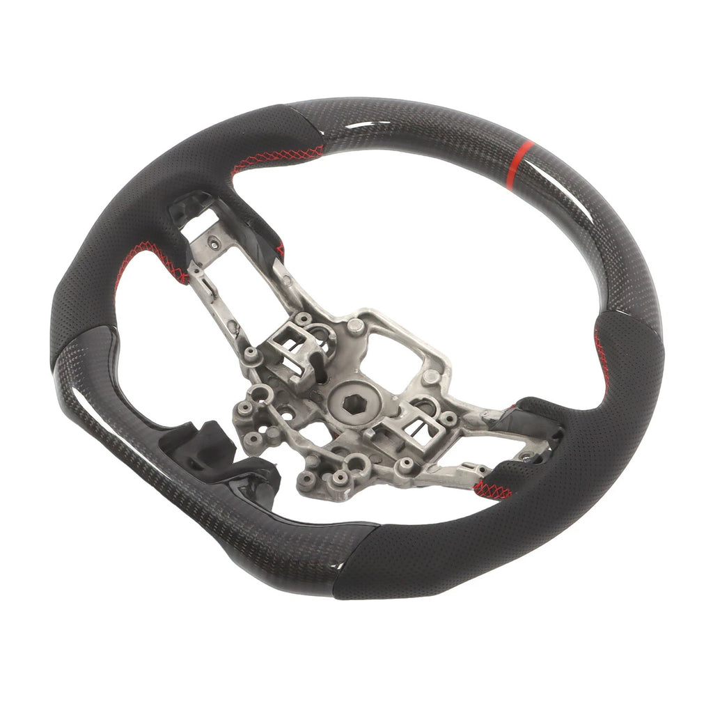 Real Carbon Fiber Steering Wheel for Ford Mustang EcoBoost GT (2018–2023)