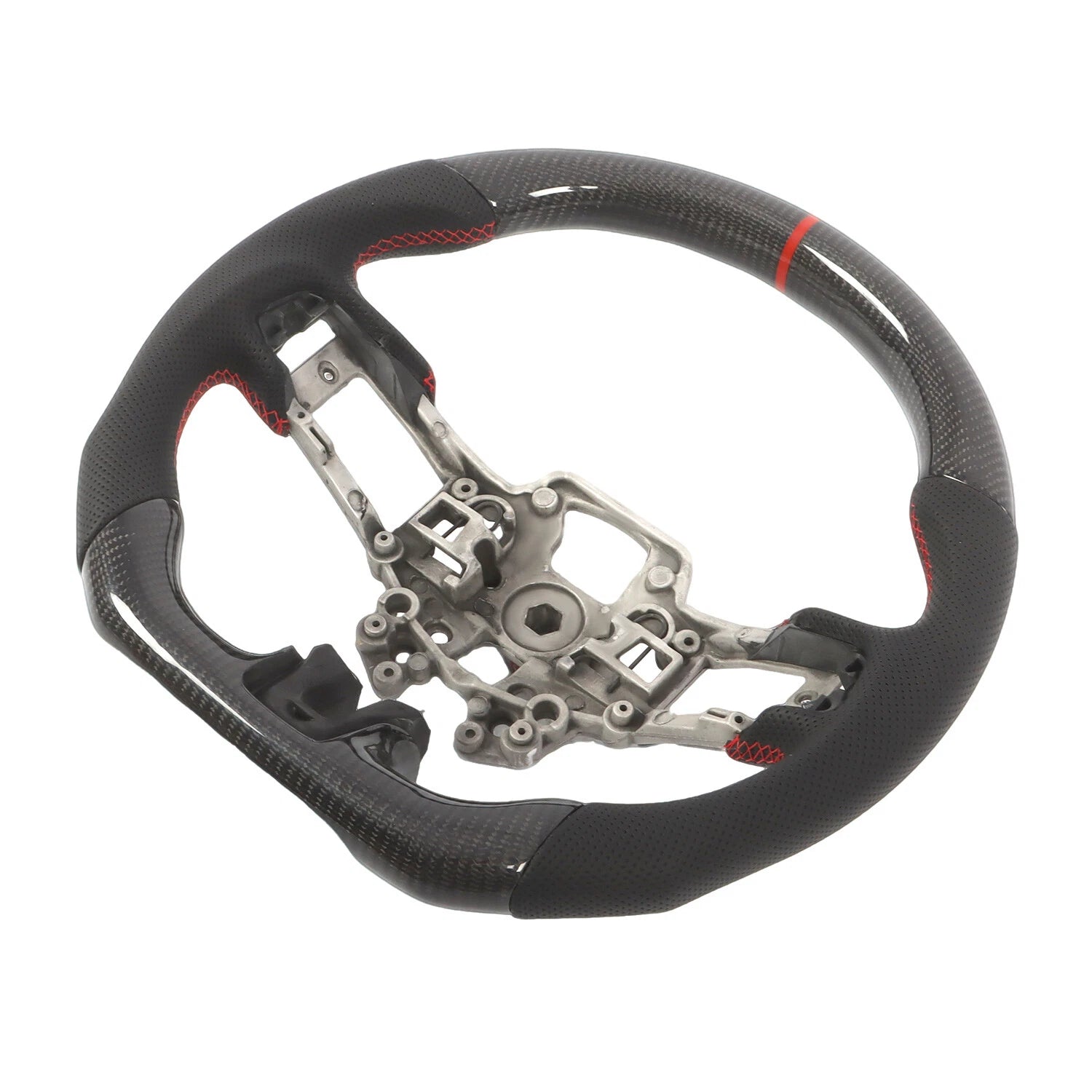Real Carbon Fiber Steering Wheel for Ford Mustang EcoBoost GT (2018–2023)