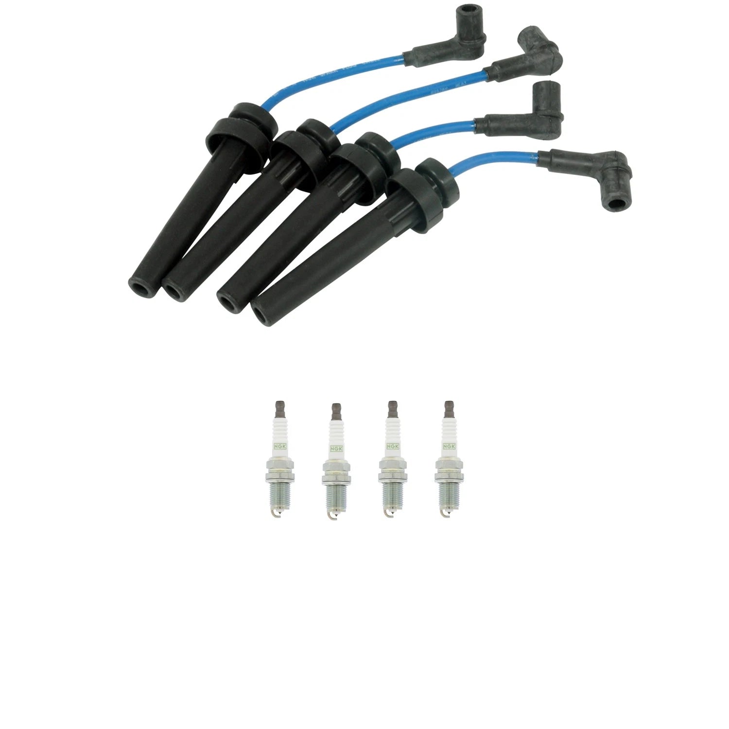 NGK 7mm Wire Set 4 Platinum Spark Plugs for Avenger Eclipse Sebring Talon (1995–2005)