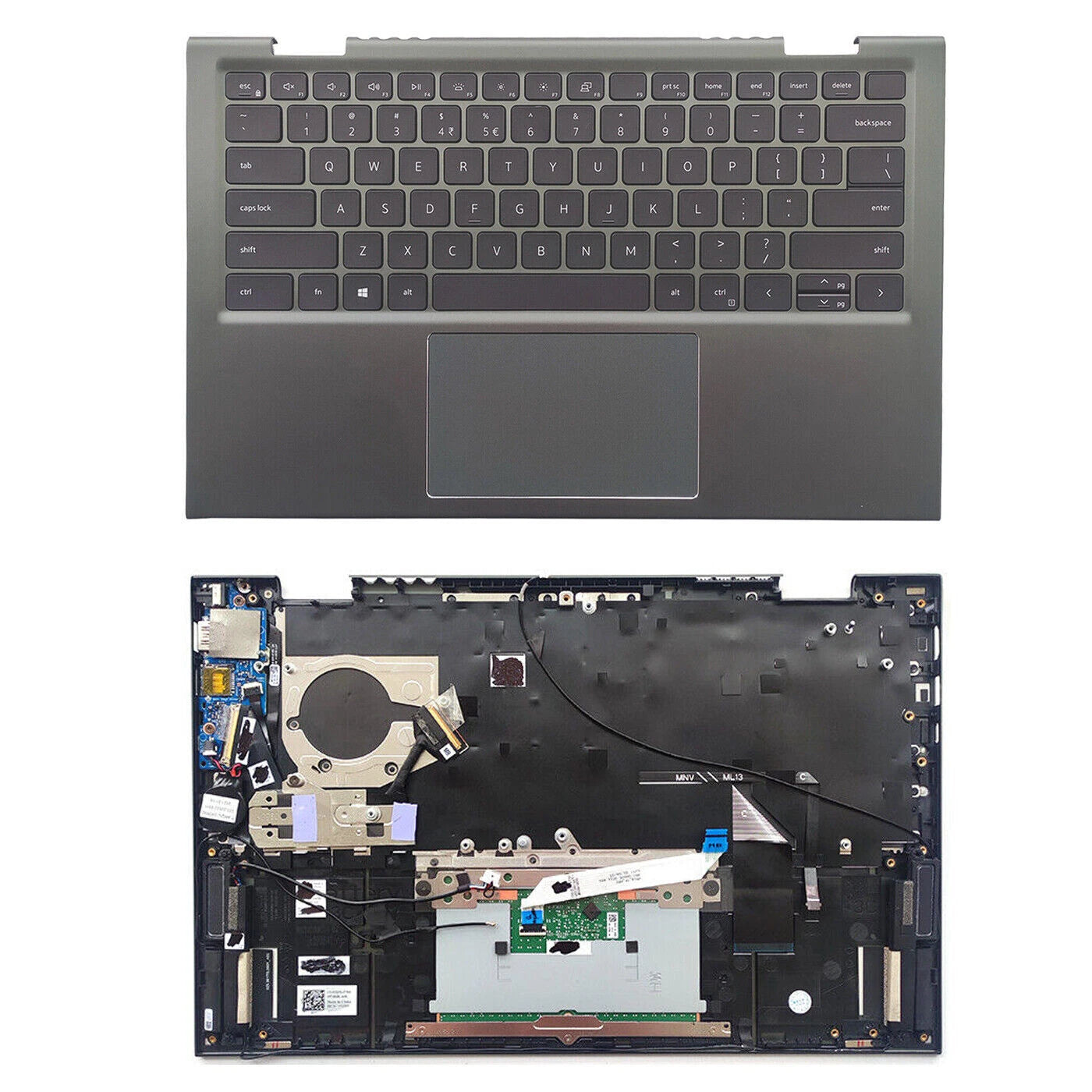 Palmrest Keyboard for Dell Inspiron 14 5410 7415 (2021–2022) 0VJ2PX VJ2PX