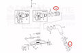 Exhaust Manifold Bellow Hose Repair Kit for OMC Sterndrive V6 V8 (3852696)