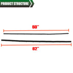 Tailgate Window Sweep Weatherstrip Seal Kit for Ford Bronco (1978–1996)