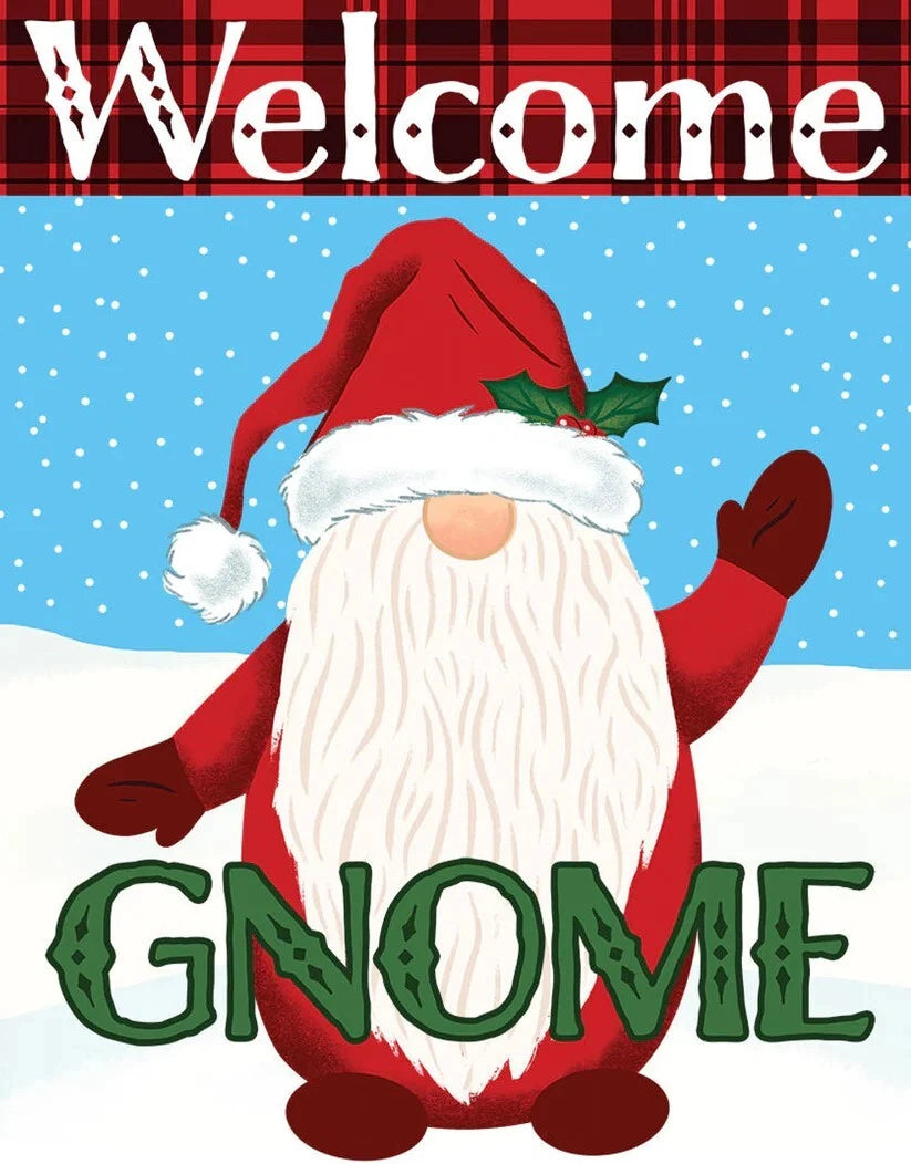 Welcome Gnome Metal Tin Sign for Desperate Enterprises (9300)