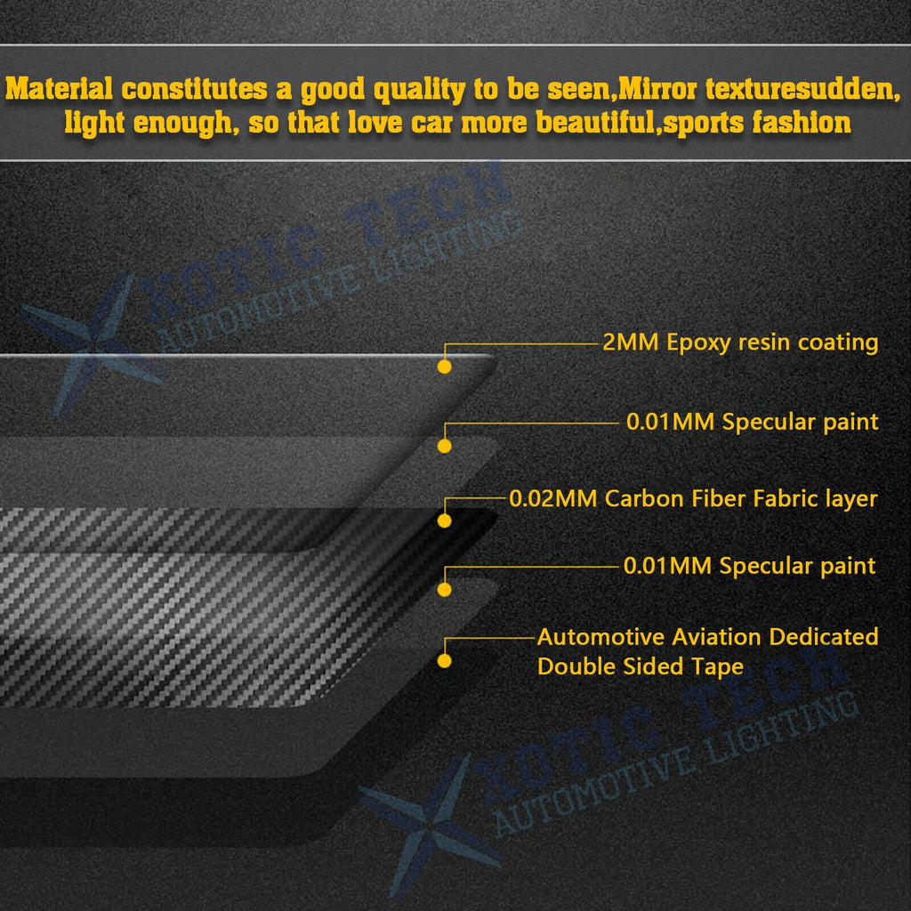 Genuine Carbon Fiber Gear Box Panel and Side Frame Sticker for Lexus IS (2006-2015)