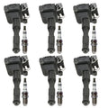 Set of 6 Ignition Coils & Nickel Spark Plugs for BMW E36 E39 M3 (1992–1999)