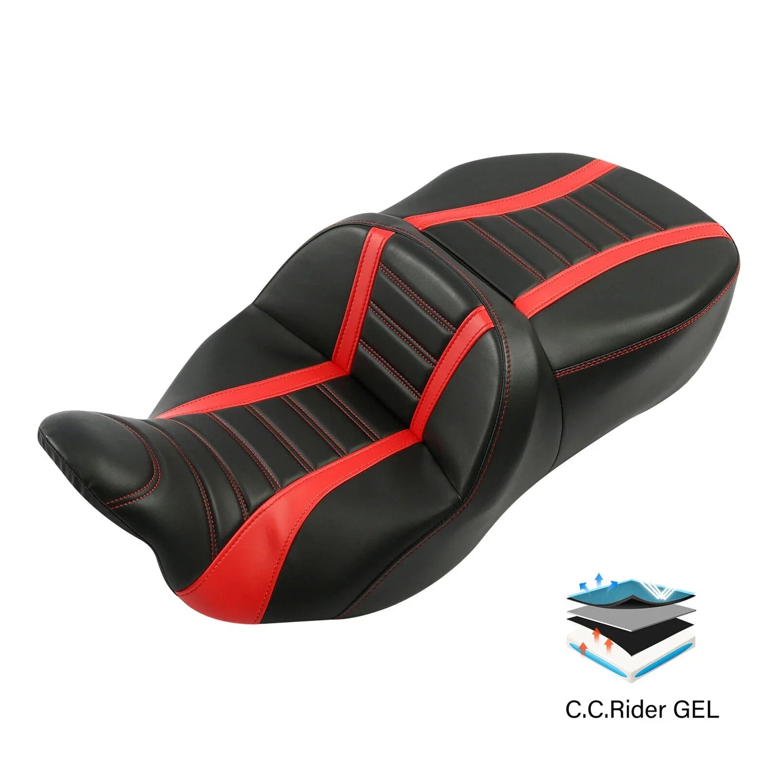 Gel Driver & Passenger Seat for Harley Touring FLHT Electra Glide (2009-2023)