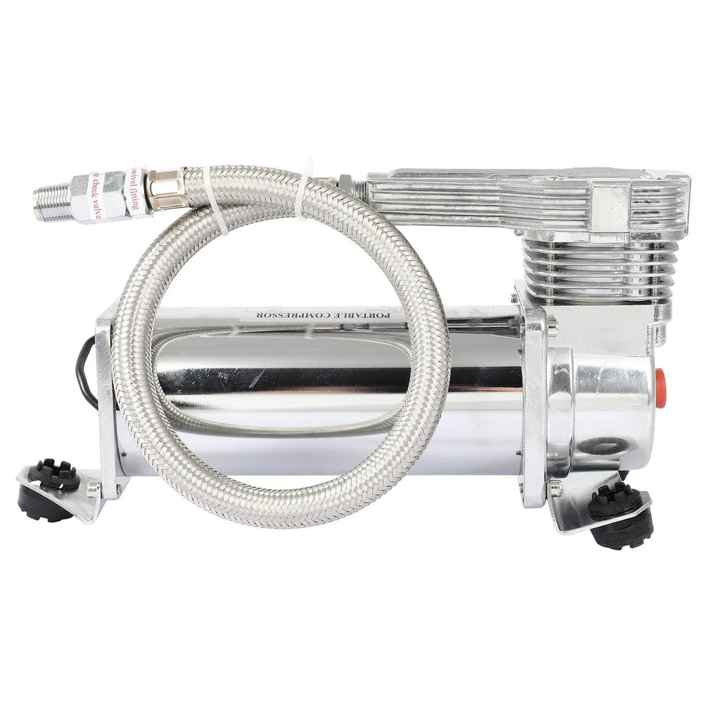 Stealth White Air Compressor for Air Suspension (12V 200 PSI)
