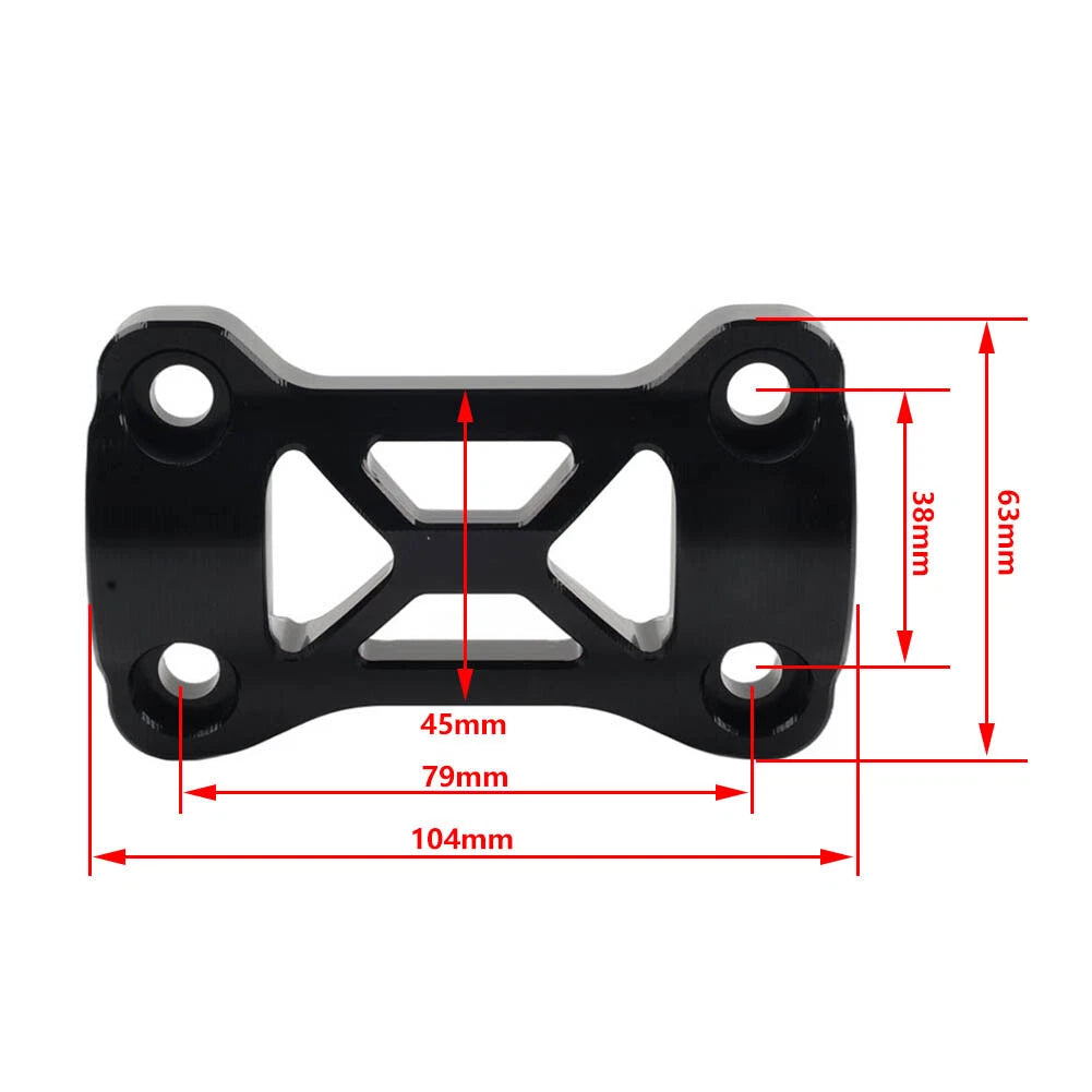 Handlebar Riser Mount Clamp Top Cover Red for Honda CB500X (2019–2022)