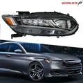 Set of 2 LED Headlights for Honda Accord (2018–2020) Chrome
