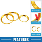 Set of 3 AC Knob Background Covers for Subaru Forester Impreza 