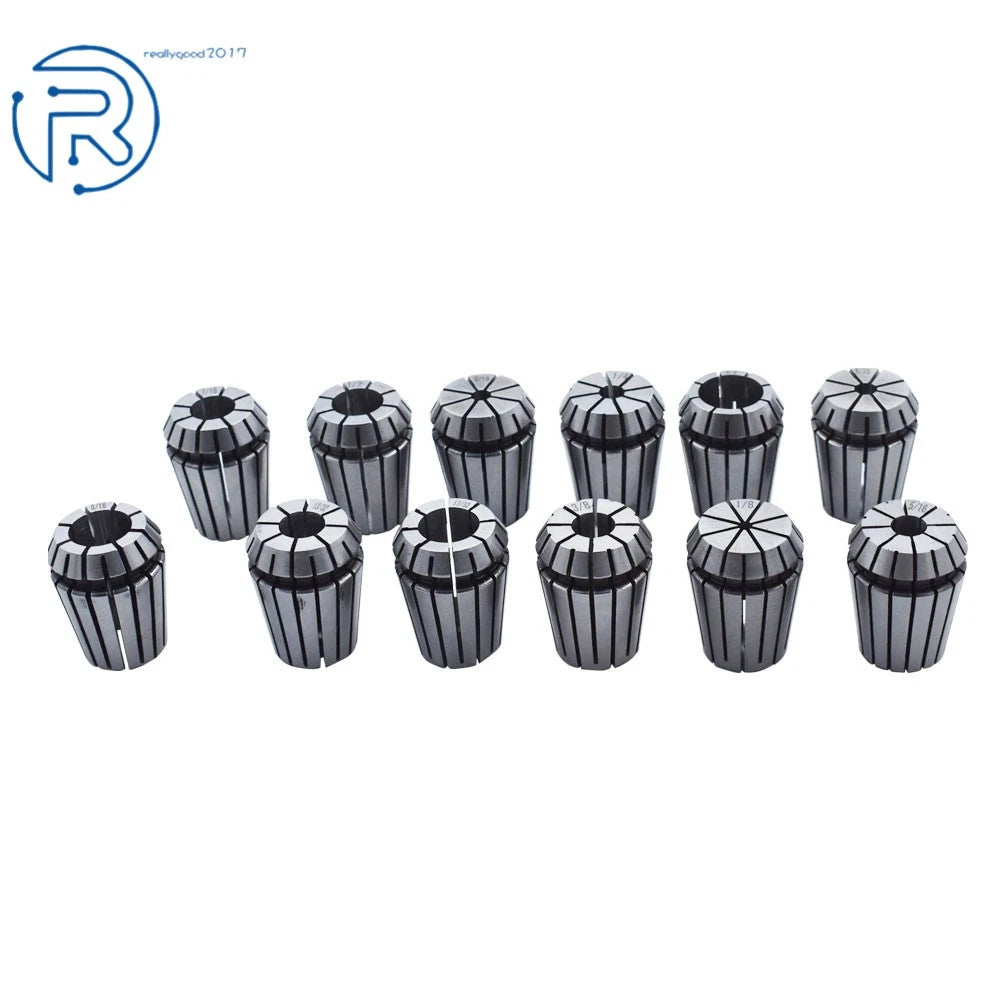 Set of 12 ER25 Spring Collets for Milling Lathe Tool (1/8"-5/8")