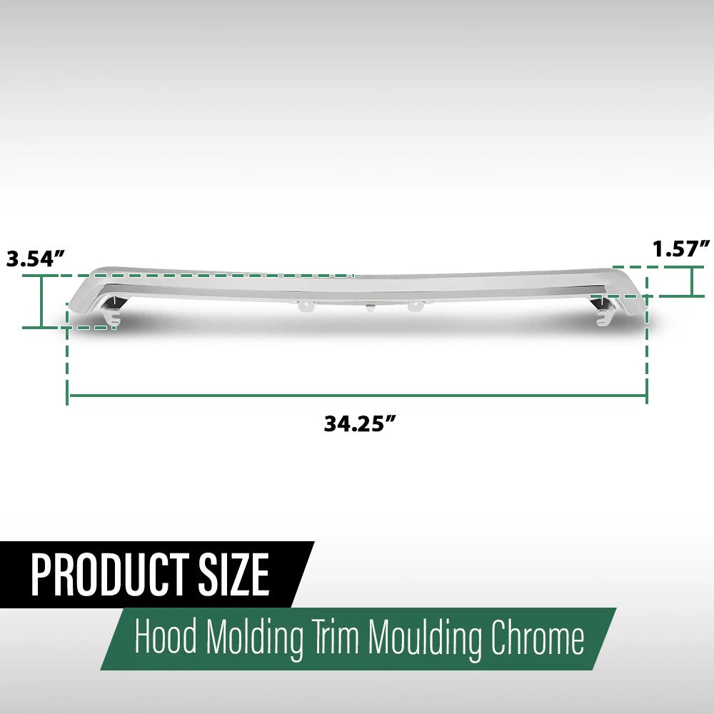 Hood Molding Trim for Subaru Forester (2014–2016) Silver