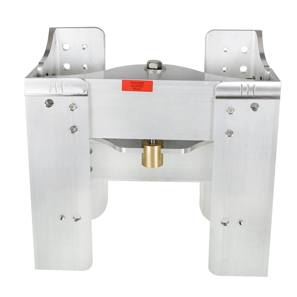 Adjustable Jack Plate for Outboard Boat (6" Polished Aluminum)
