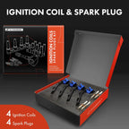 Set of 4 Ignition Coils & Iridium Spark Plugs for Mercedes-Benz A/C/W205 (2015–2020)