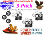 Set of 3 Mikuni Carb Rebuild Kits for Yamaha GP XL SUV 1200 LS2000 AS LS LX 210