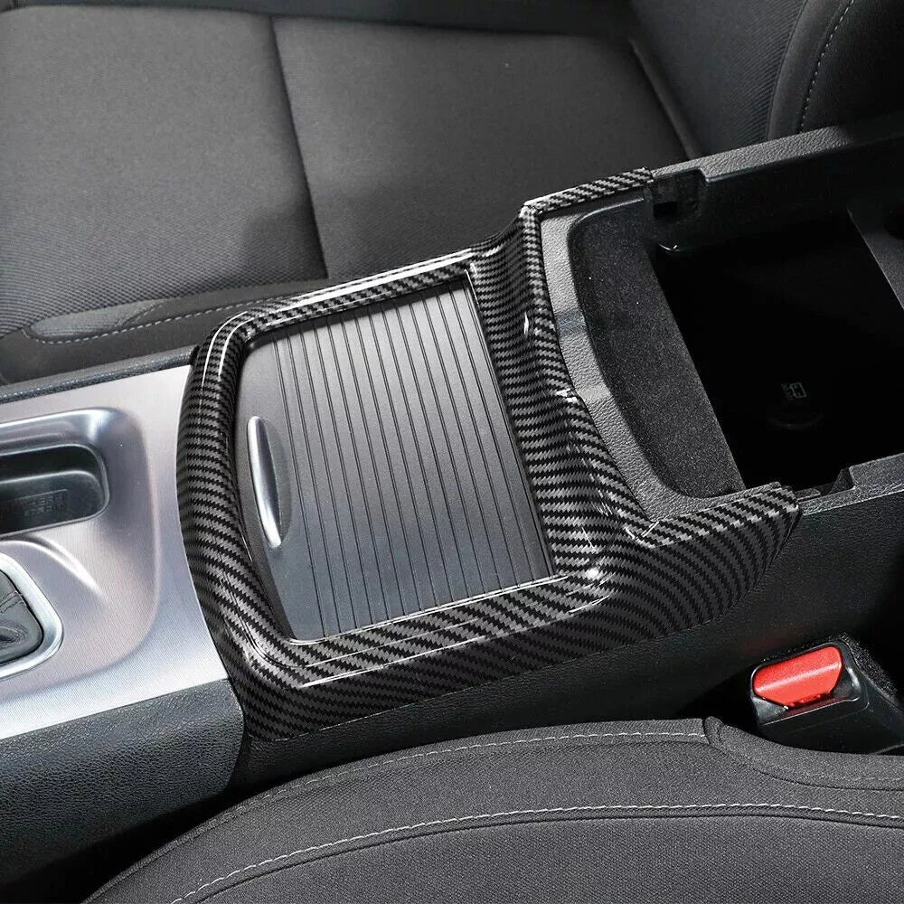 Carbon Look Central Cup Holder Frame Trim for Dodge Charger (2011–2023)