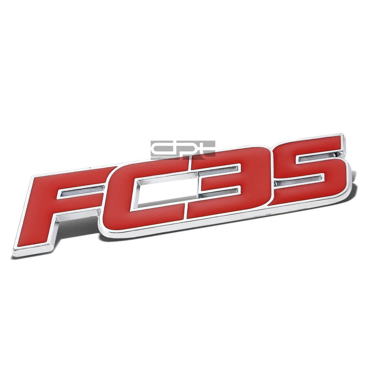 Chrome Red Bumper Trunk Grill Emblem Decal Badge for Mazda RX-7 FC3S (1986–1992)