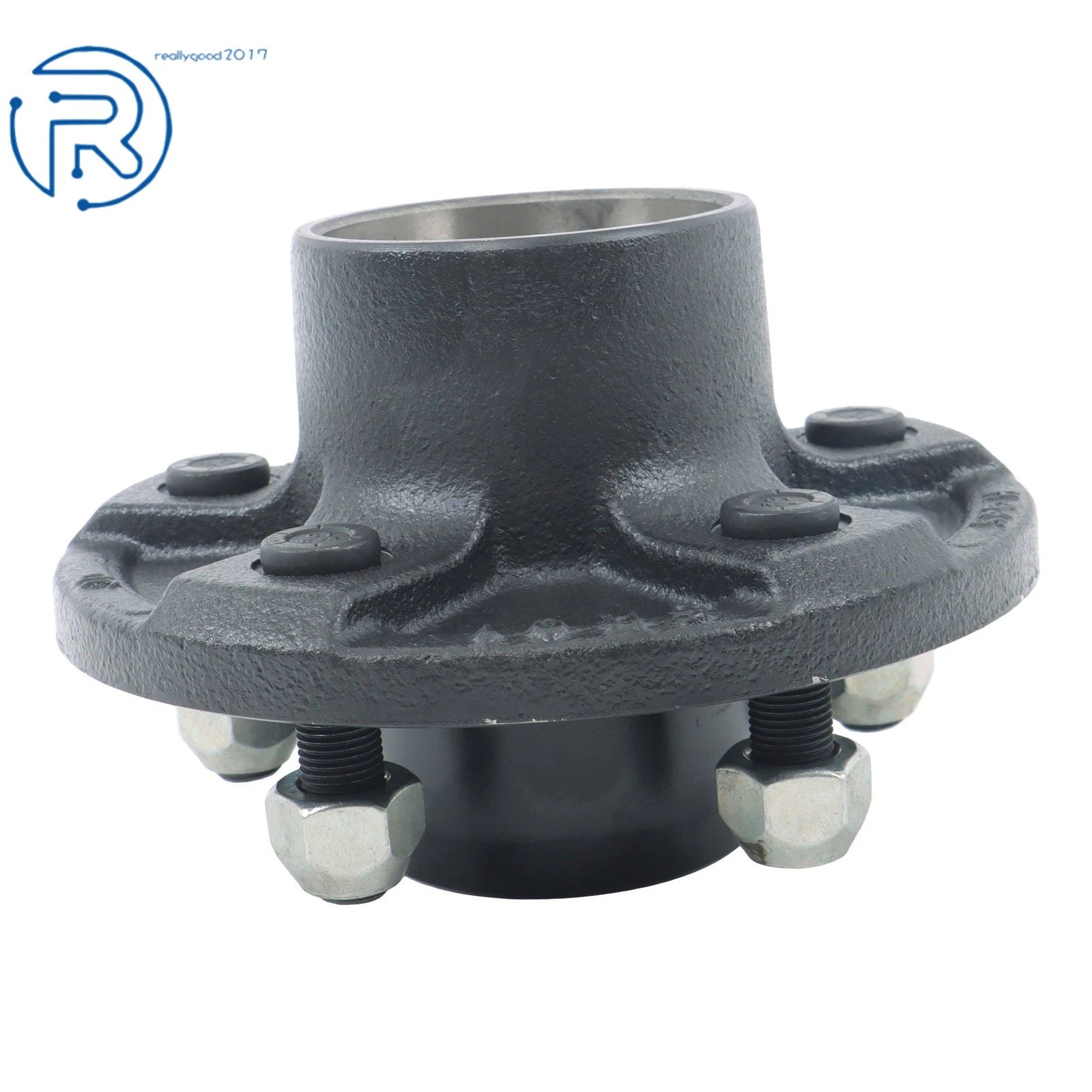 Set of 4 Trailer Hub Kit for 5 on 4.5" Spindle with Bearings