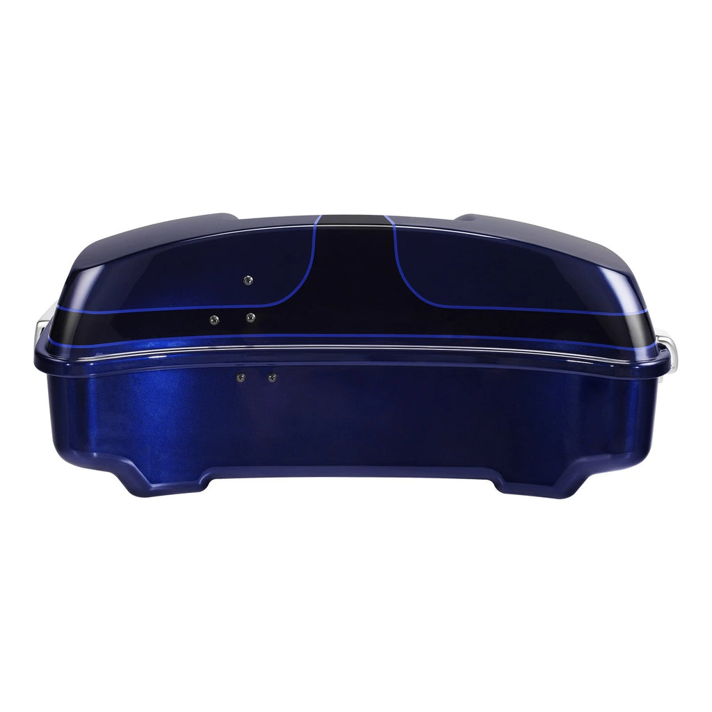 Chopped Trunk Luggage for Harley Street Glide (2014–2025) Zephyr Blue/Black