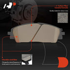 Set of 4 Front Ceramic Brake Pads for Kia Carnival (2022–2023)