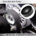 Drive Belt Idler Pulley for Mercedes-Benz A-Class (1997-2014) Black