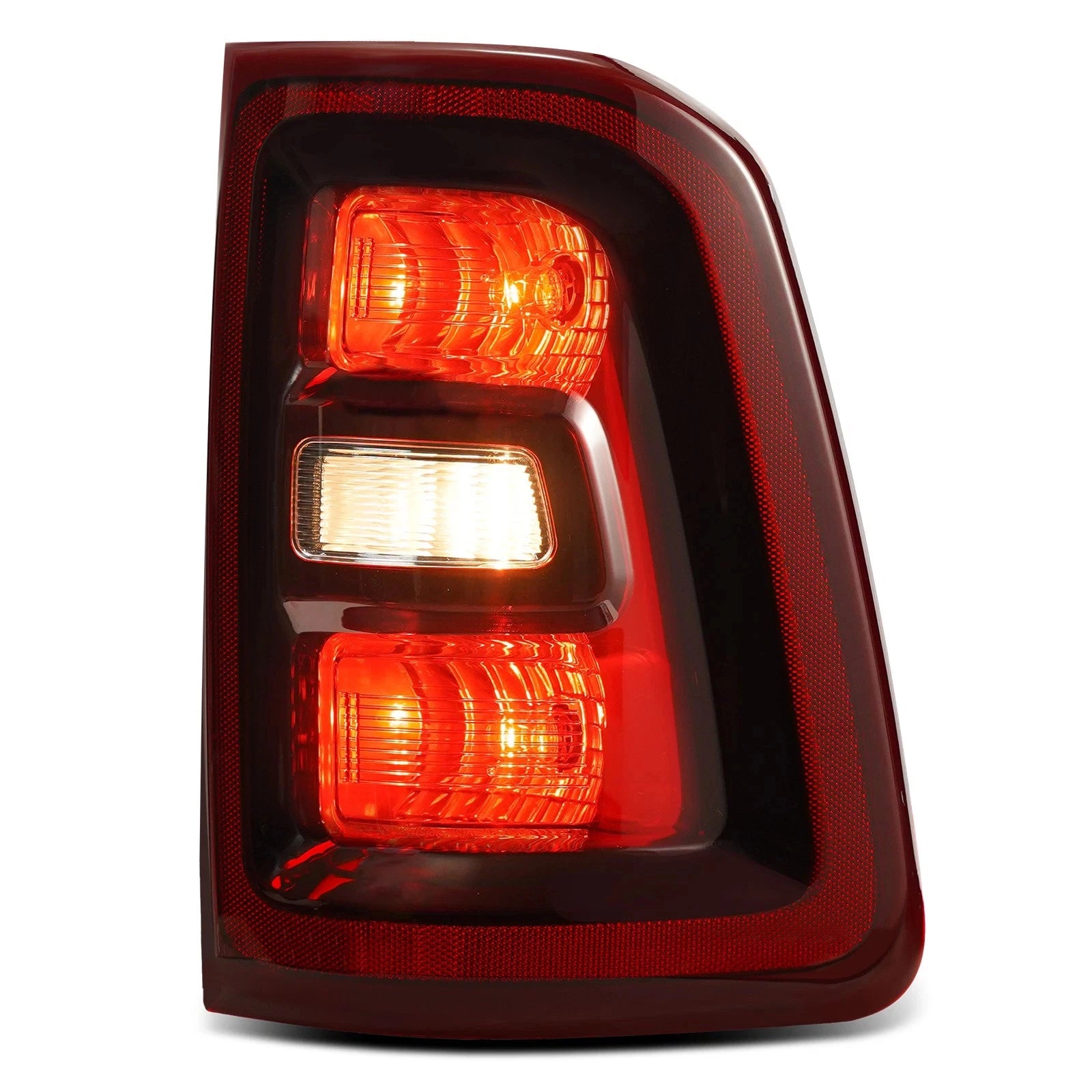 Halogen Tail Light w/Bulb for Ram 1500 (2025–2026) Black Rear Pair