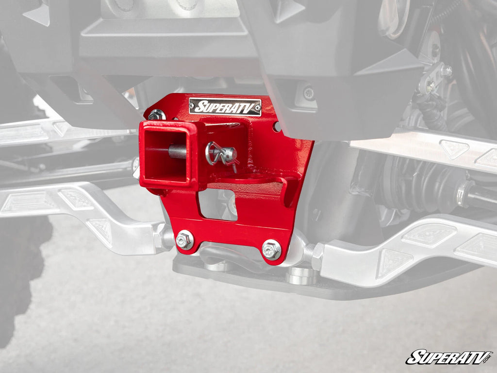 2" Rear Receiver Hitch for Polaris RZR XP Turbo S (2018–2021) - Red