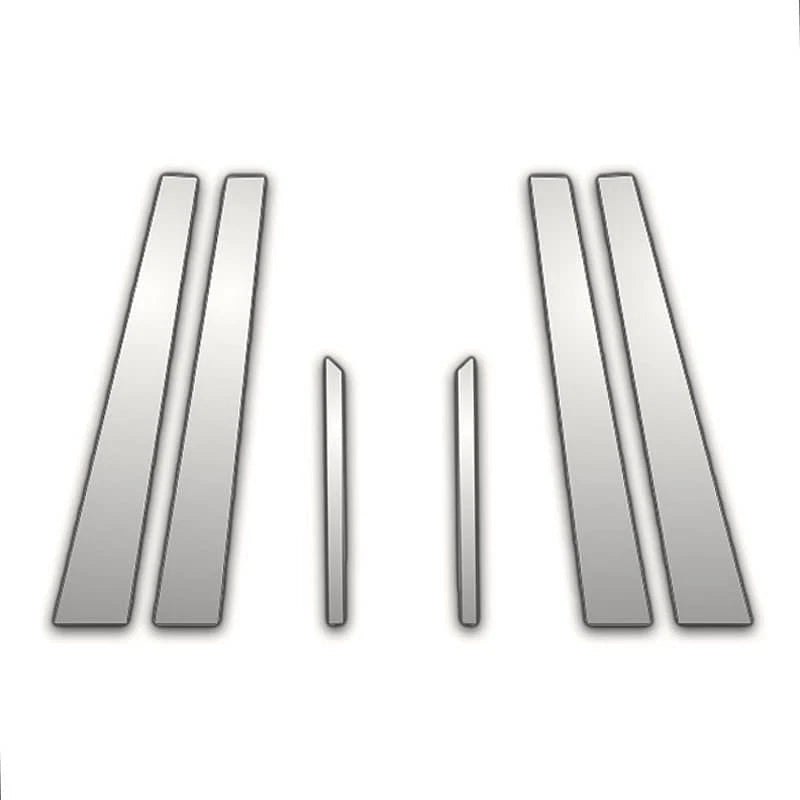 6Pc Chrome Pillar Post Covers Replacement for Acura MDX (2001–2006)