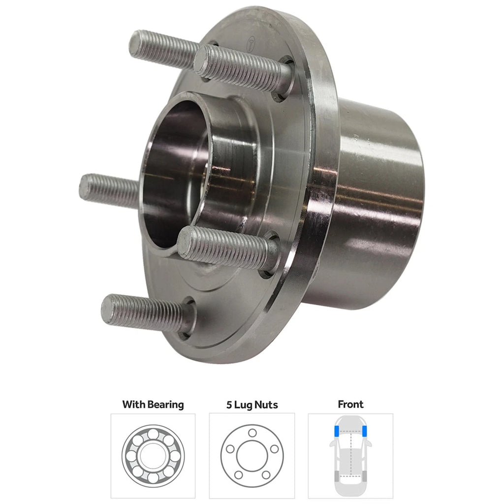 Wheel Hub for Land Rover LR2 (2008–2015) Front Left or Right with Bearing