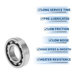 Deep Groove Ball Bearing 17x35x8mm for Scooter Skateboard (P0)