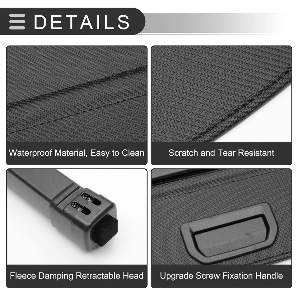 Retractable Cargo Cover for Mitsubishi Eclipse Cross (2018–2024) Black Carbon Fiber