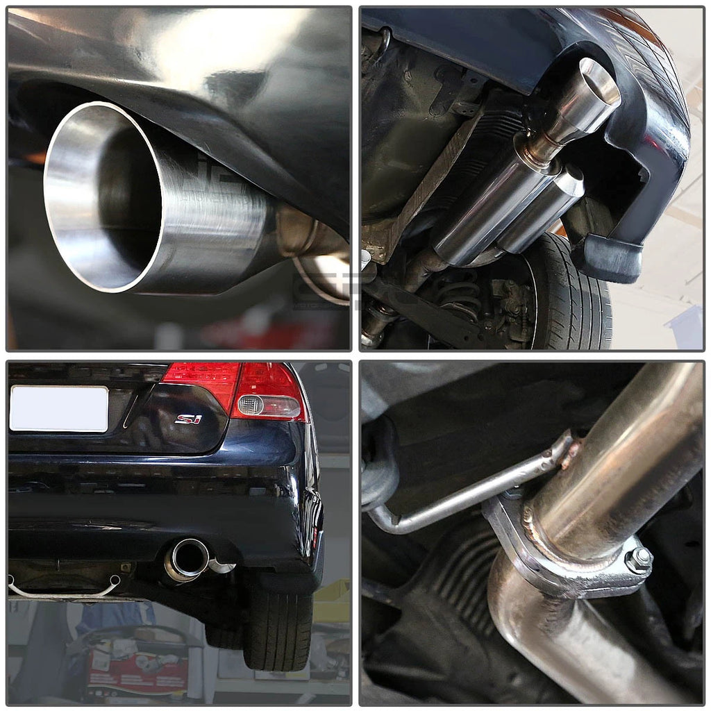 Catback Exhaust Muffler for Honda Civic Si FA5 (2007–2011) 4.5" Rolled Tip
