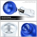 2-Piece Aluminum Shift Knob Set for Universal 6-Speed MT (48mm)