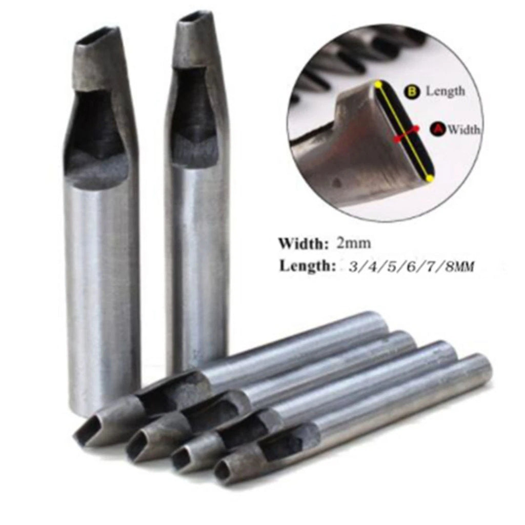 6 Hollow Punch Set Tool for Leather Paper Plastic Wood