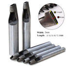 6 Hollow Punch Set Tool for Leather Paper Plastic Wood