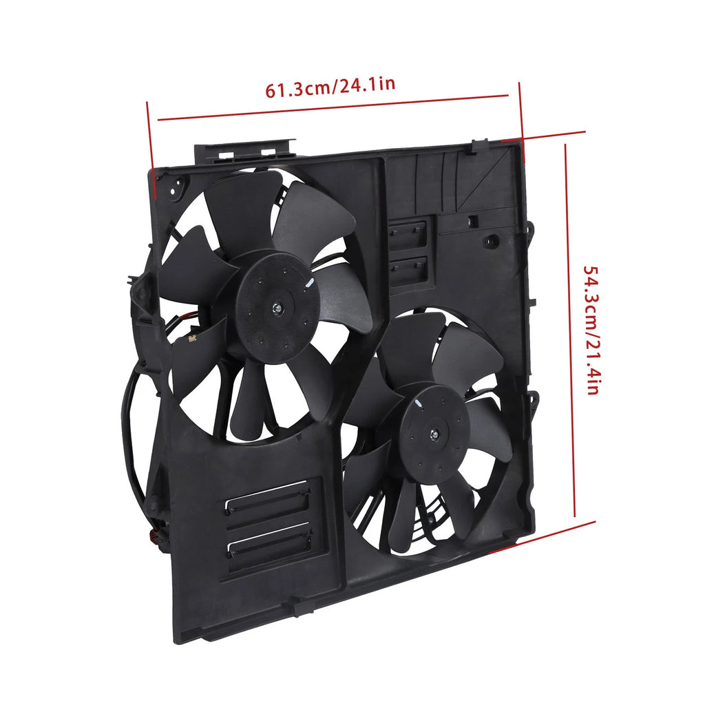 Dual Radiator Cooling Fan Assembly for Cadillac STS (2006–2009)