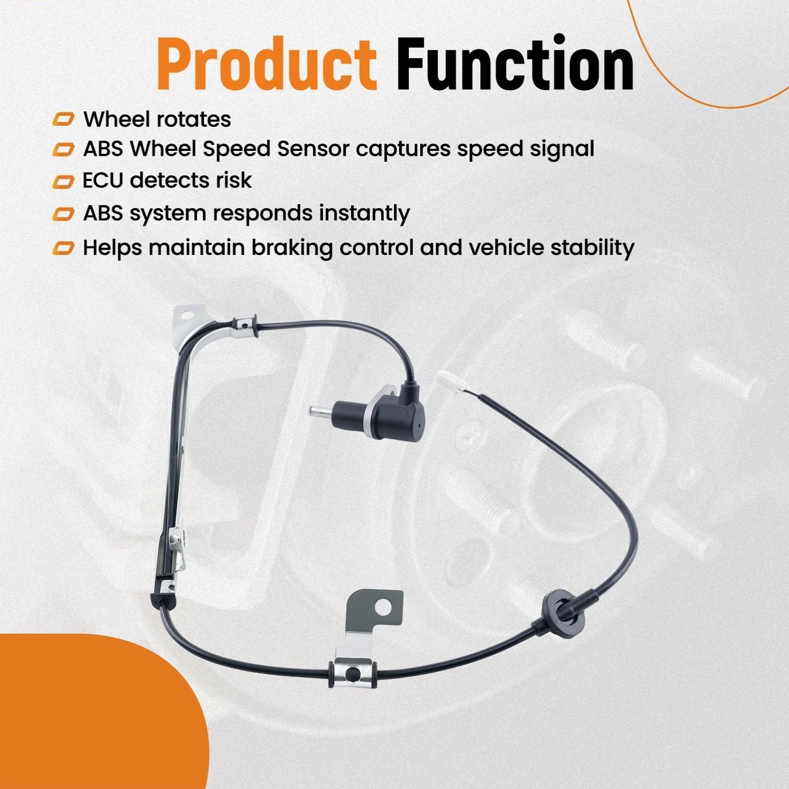 ABS Speed Sensor Rear Right for Subaru Forester (2003-2007)