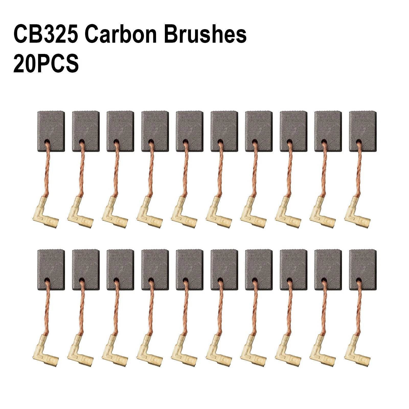 Set of 20 Carbon Brushes for Angle Grinder (5x11x16mm)