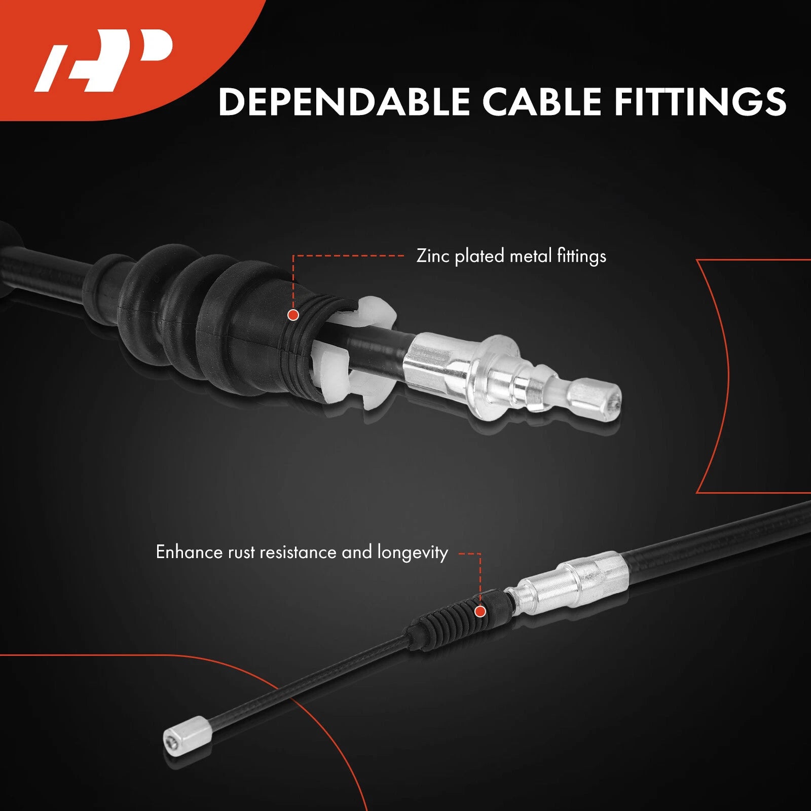 Rear Right Parking Brake Cable for BMW E65 745i 750i 750Li 760i 760Li (2002–2008)