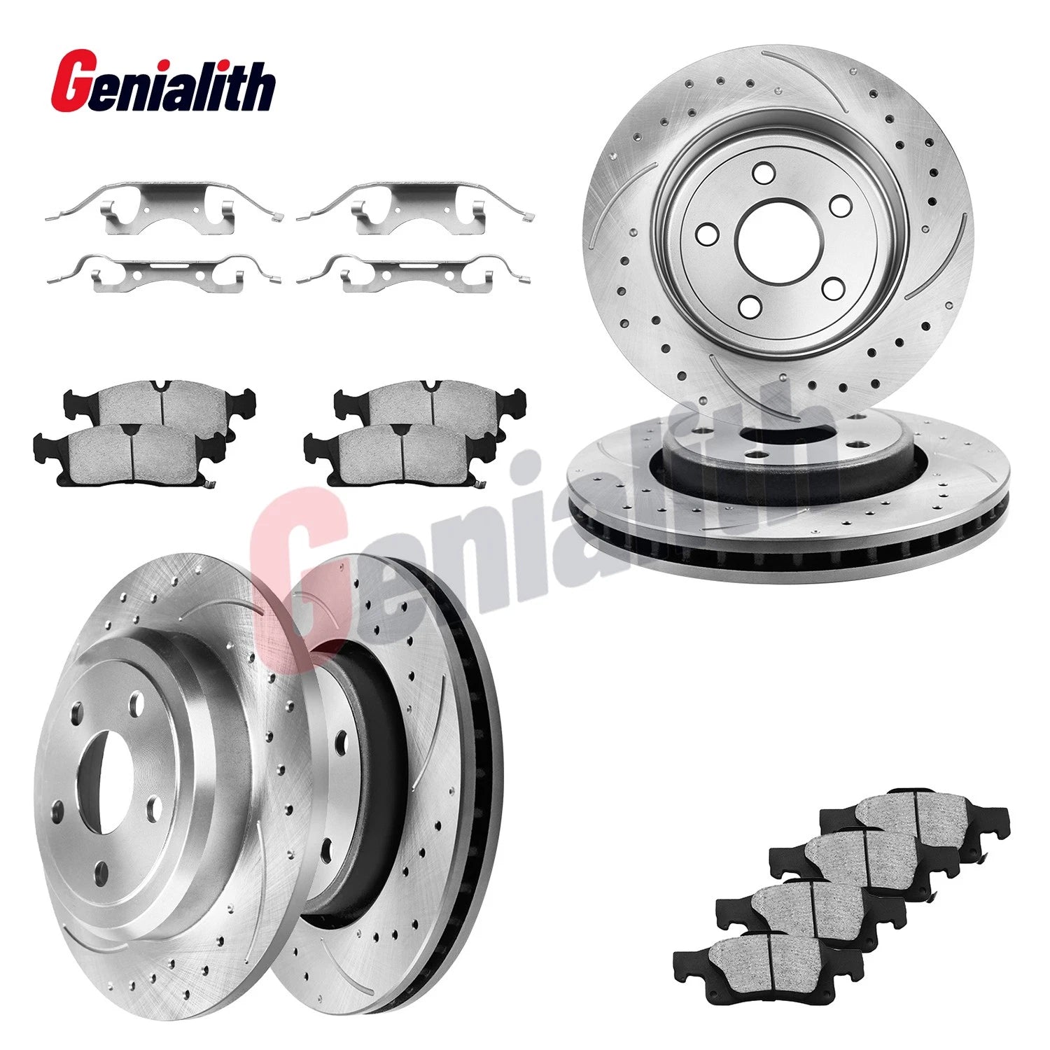 Brake Rotors & Pads Kit for Jeep Grand Cherokee Dodge Durango (2011–2020)