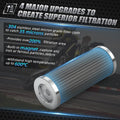 Stainless Steel Magnetic Oil Filter for KTM 250 450 SX-F XC-F EXC-F (2017–2025)