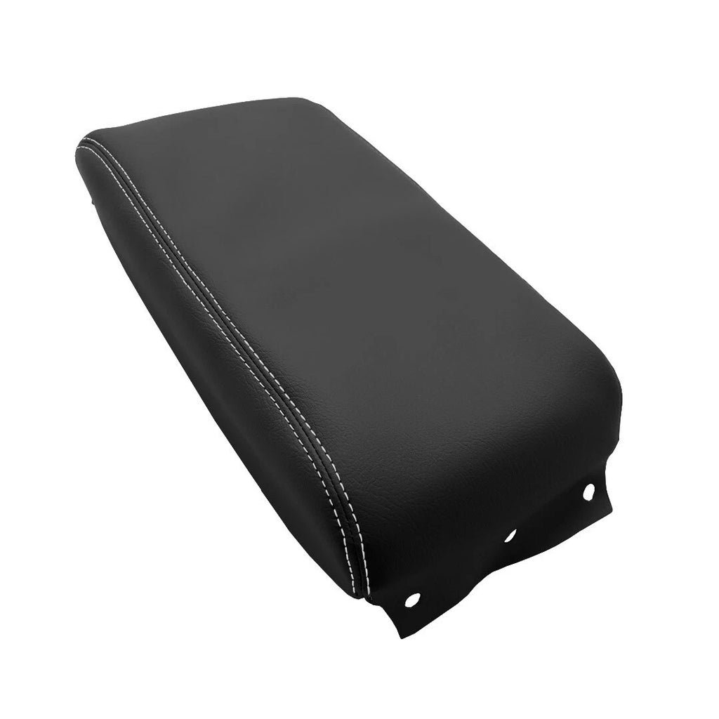 Console Lid Armrest Cover for Subaru Legacy (2015–2019) White Stitch
