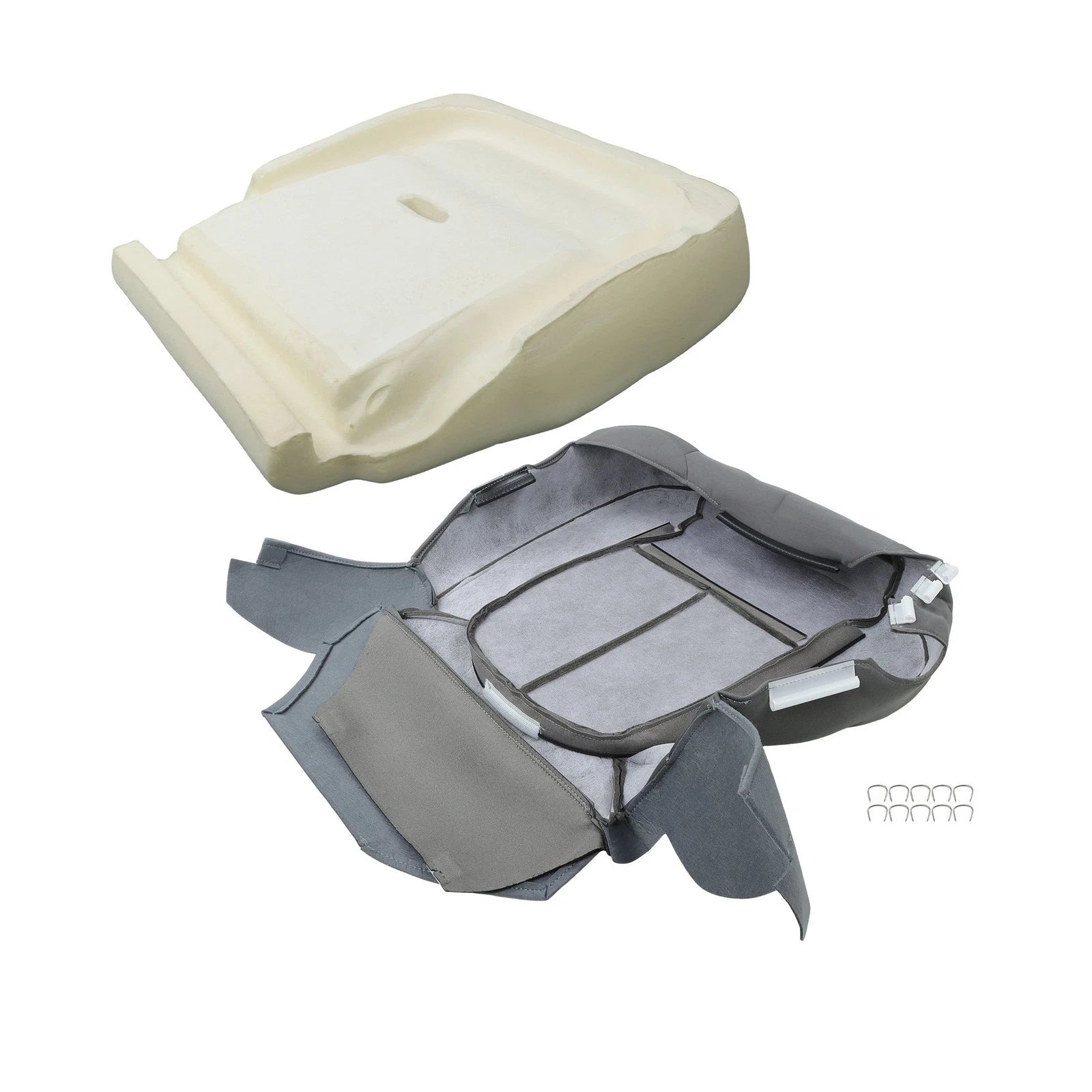 Cloth Driver Side Bottom Seat Cover with Foam for Ford F250 F350 F450 F550 (2011–2016)