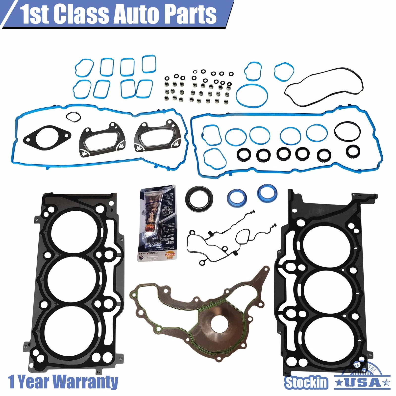 Head Gasket Set for Chrysler Dodge Avenger Jeep Ram (2011–2016) 3.6L V6