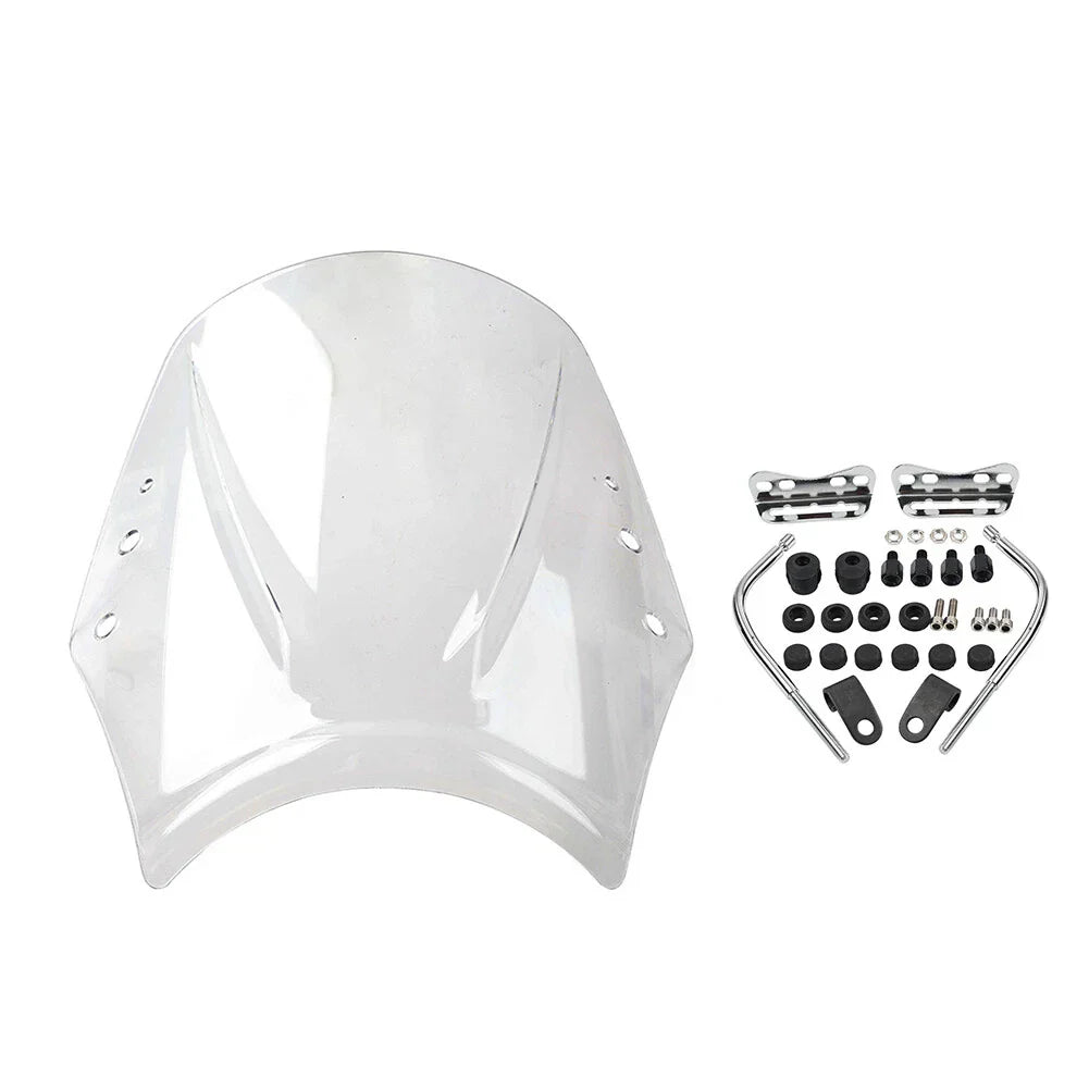 Clear Universal Motorcycle Windshield Deflector